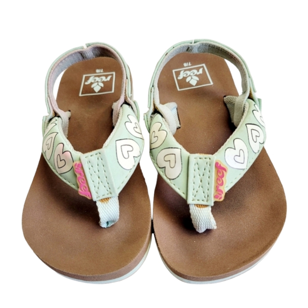 REEF Girls' Little Ahi Sandals Size 7/8